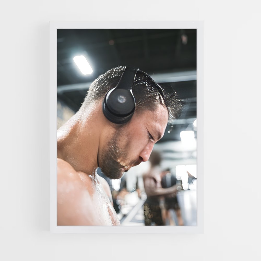 Poster Beats & Muscles – affiche MMA (vue 3)